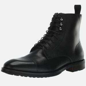 Steve Madden Daylon Black Leather Men's Boots